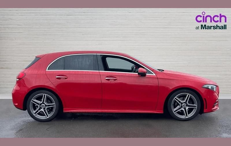 Used Mercedes A180 AMG Line Premium 113 HP (83 kW) 2019 Red Hatchback