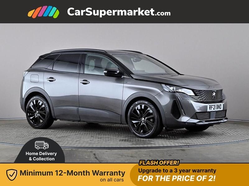 Grey Used 2021 Peugeot 3008 GT Hatchback | £17,697 (Fair price) - Image 1/3