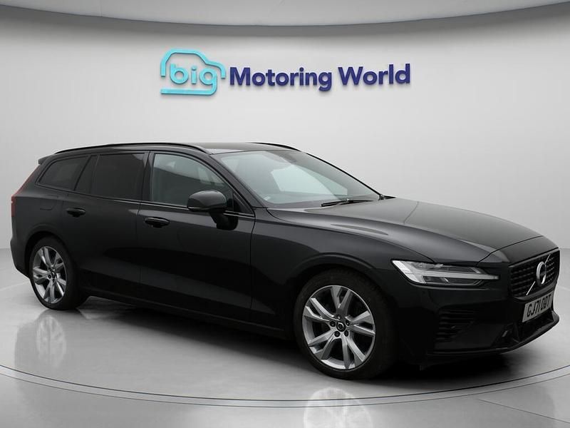 Black Used 2021 Volvo V60 R-Design Estate | £17,400 (Fair price) - Image 1/4