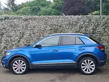 Used VW T-Roc SEL 150 HP (110 kW) 2019 Blue SUV