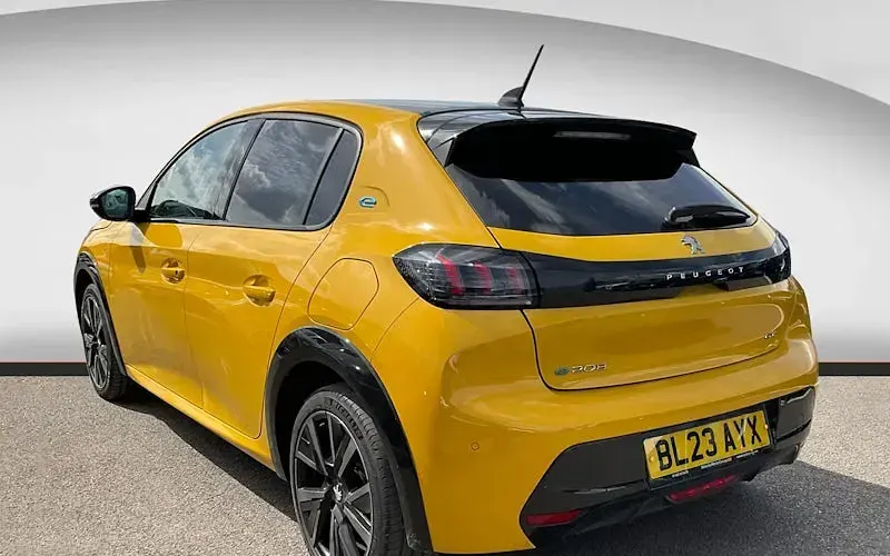 Used Peugeot e-208 GTi 100 kW (136 HP) 2023 Yellow Hatchback
