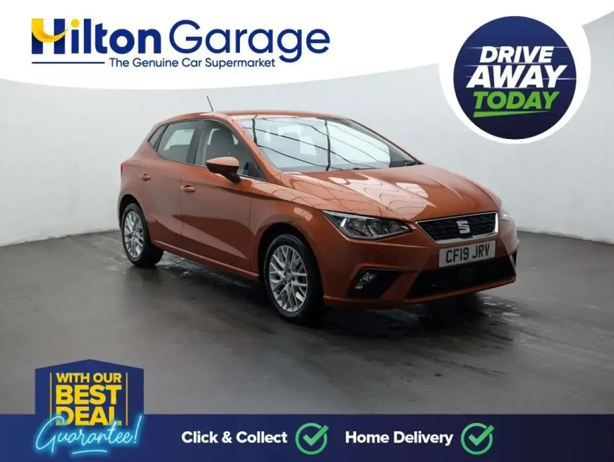 Begagnad Seat Ibiza SE Technology 80 HK (58 kW) 2019 Orange Halvkombi