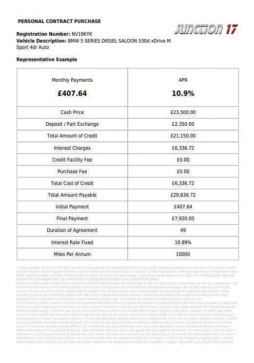 Used BMW 530 M Sport 2019 Blue Sedan