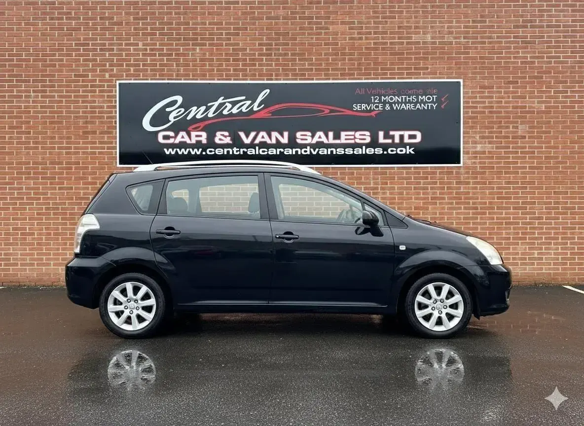 Used Toyota Corolla Verso 129 HP (94 kW) 2007 Black MPV