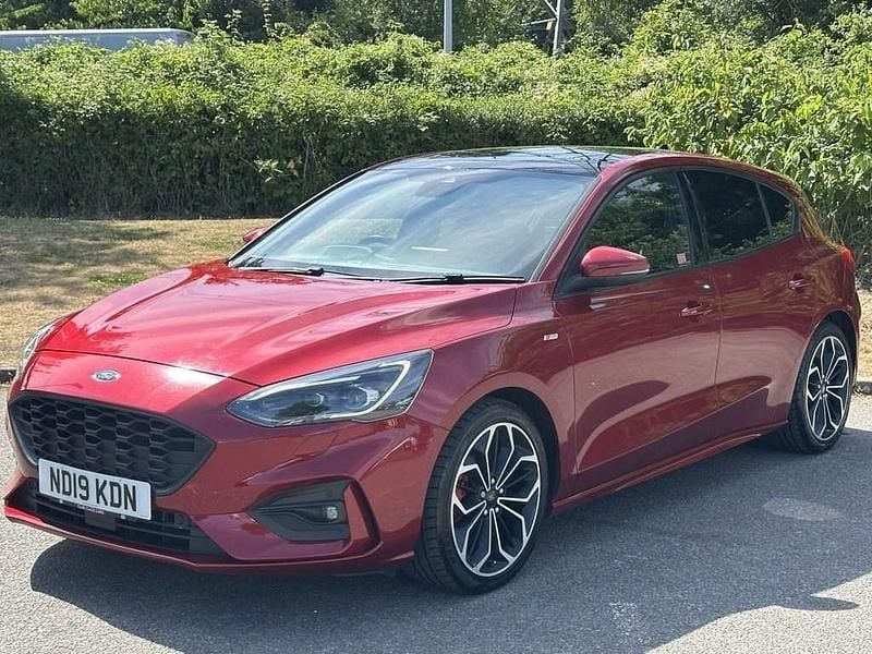 Red Used 2019 Ford Focus ST-Line X Hatchback | £9,400 (Good price) - Image 1/4