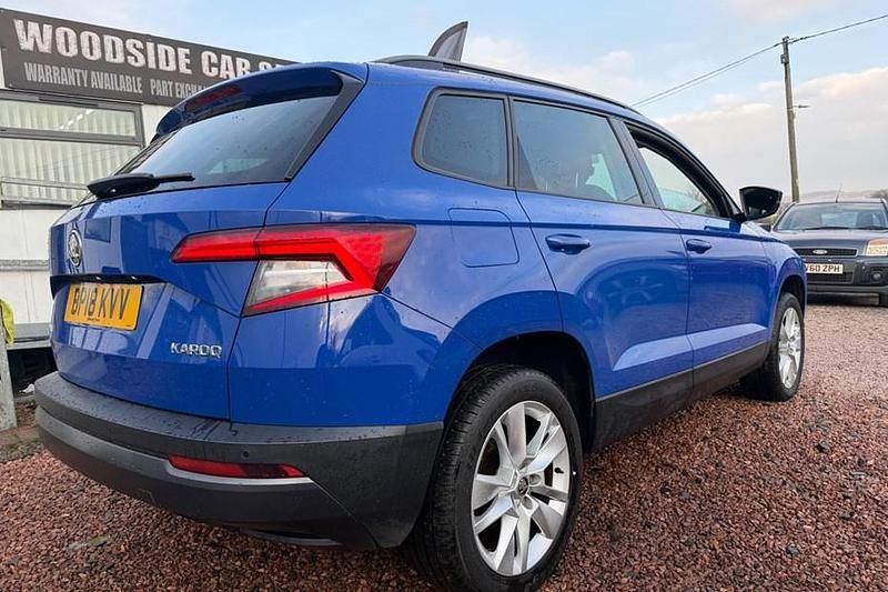 Used Skoda Karoq SE Technology 115 HP (84 kW) 2018 Blue SUV