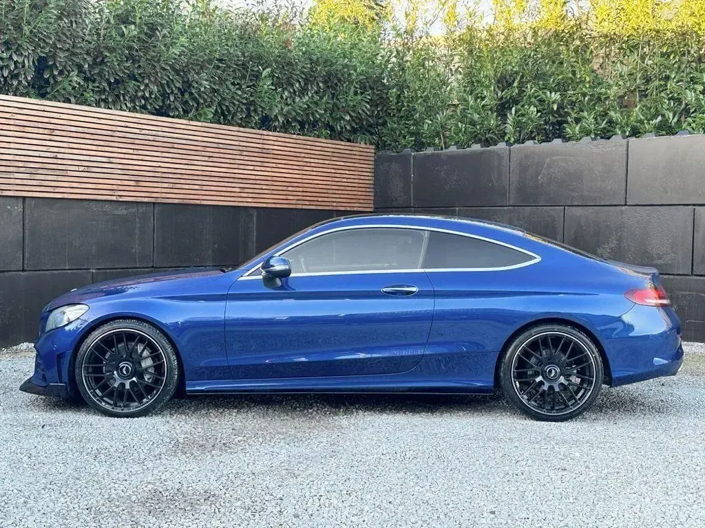 Used Mercedes C220 AMG line 2021 Blue Coupe