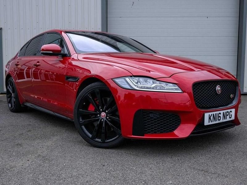 Red Used 2016 Jaguar XF S Sedan | £12,495 (Fair price) - Image 1/4