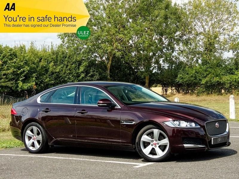 Red Used 2017 Jaguar XF Portfolio Sedan | £11,795 (Fair price) - Image 1/4