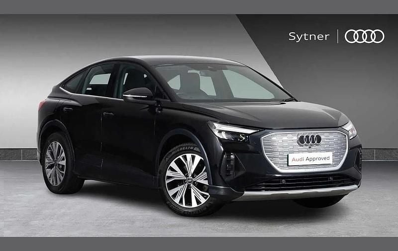 Black Used 2022 Audi Q4 Sportback e-tron Sport SUV | £23,500 - Image 1/4