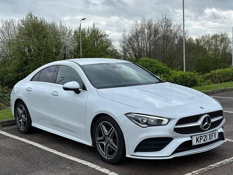 White Used 2021 Mercedes CLA220 AMG Line Premium Sedan | £20,750 (Fair price) - Image 1/4