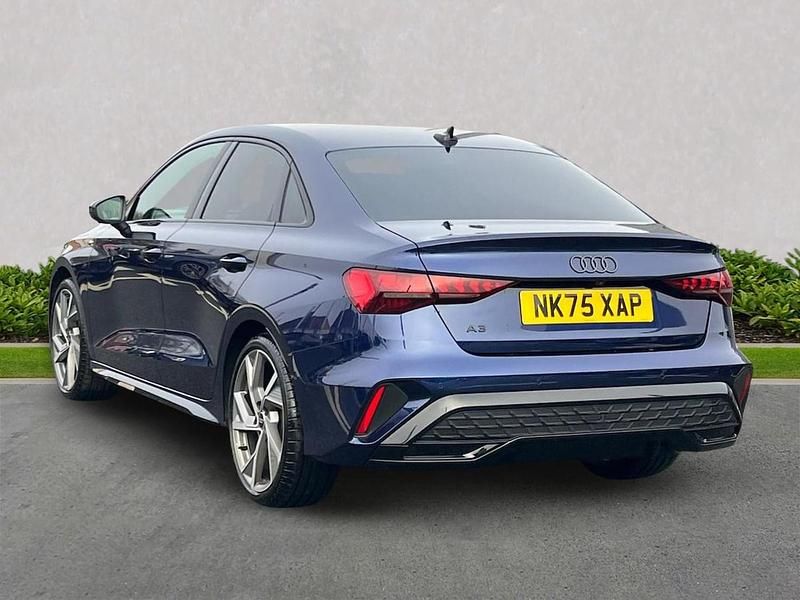 Used Audi A3 Black Edition 150 HP (110 kW) 2025 Blue Sedan