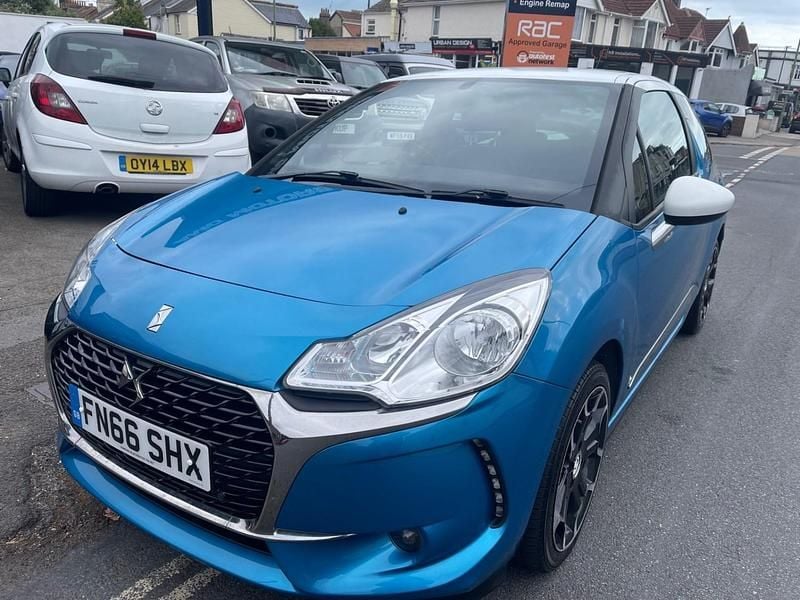 Blue Used 2016 DS Automobiles DS3 Elegance Hatchback | £4,995 (Fair price) - Image 1/4