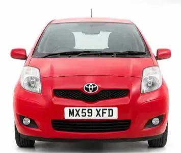 Used Toyota Yaris 101 HP (74 kW) 2009 Red Hatchback