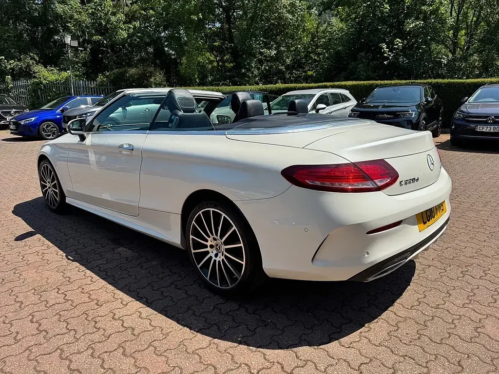 Used Mercedes C220 AMG Line Premium Plus 2018 White Cabriolet