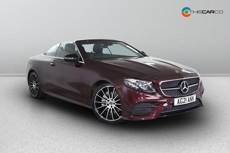 Used Mercedes E300 AMG line 2021 Red Cabriolet