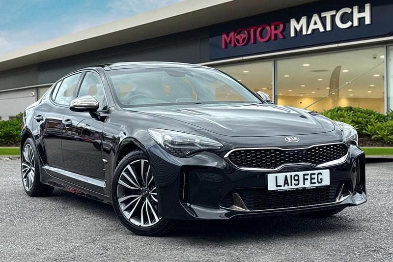 Black Used 2019 Kia Stinger GT-Line S Hatchback | £20,495 (Fair price) - Image 1/4