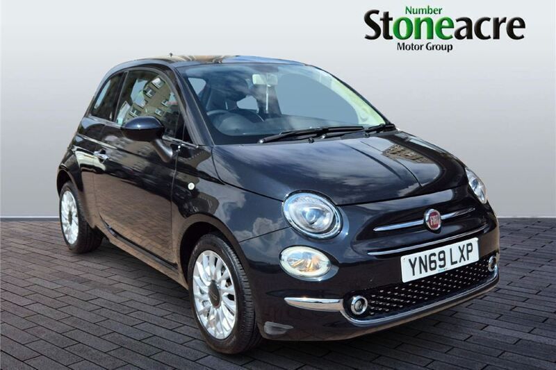 Black Used 2019 Fiat 500 Lounge Hatchback | £7,995 (Fair price) - Image 1/4