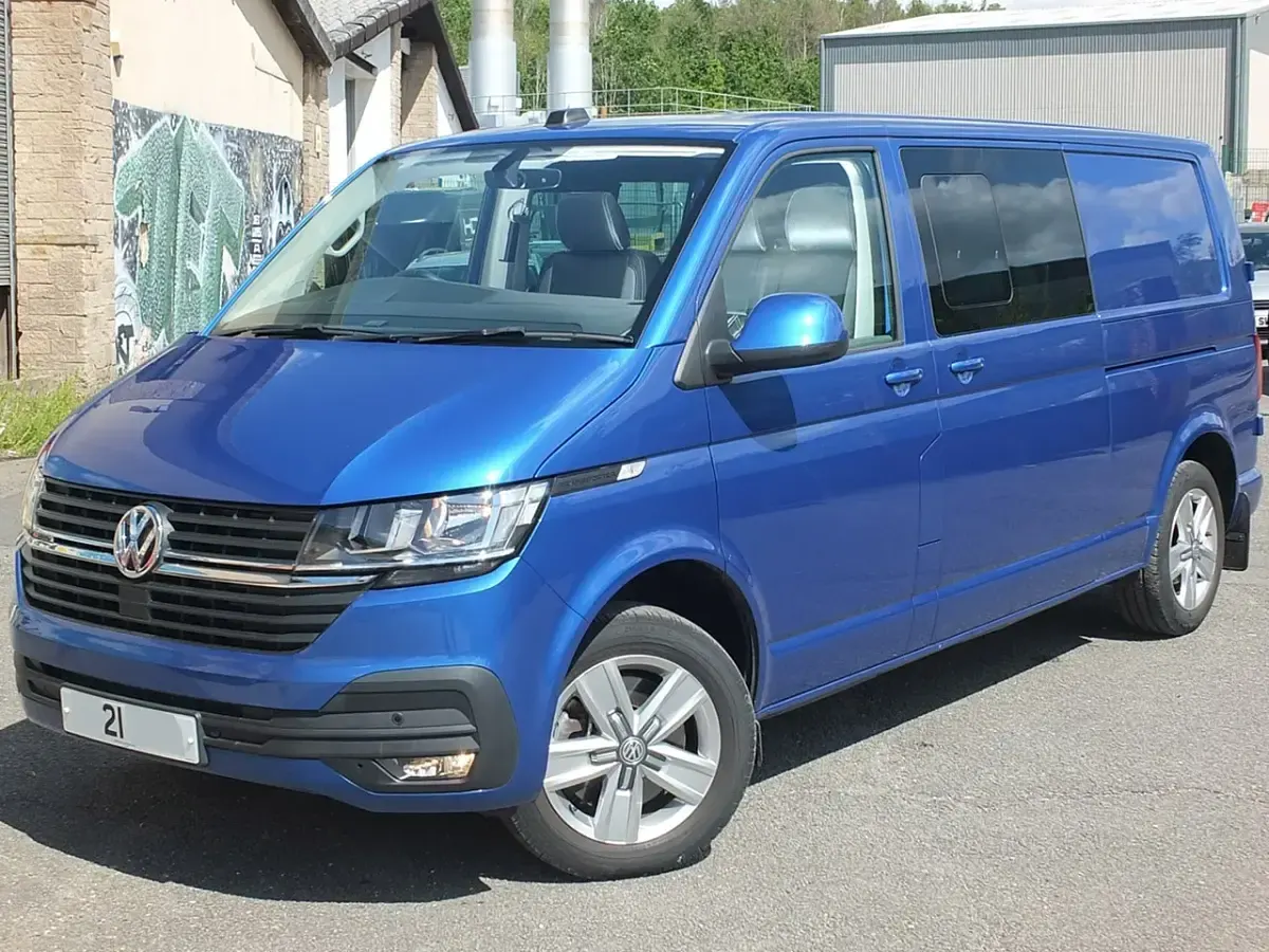 Used VW T6.1 Highline 199 HP (146 kW) 2021 Blue Van
