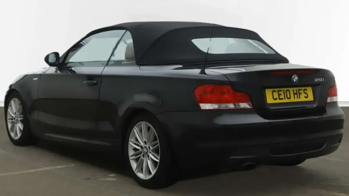 Used BMW 120 Cabriolet M Sport 2010 Black Cabriolet