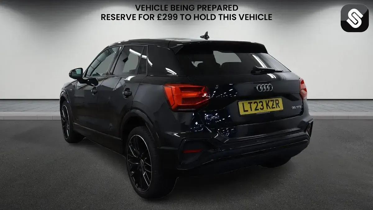 Used Audi Q2 Black Edition 150 HP (110 kW) 2023 Mythos black metallic/mythos black metallic SUV