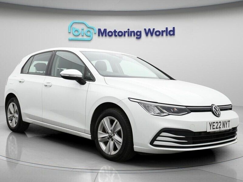 White Used 2022 VW Golf VIII S Hatchback | £14,300 (Good price) - Image 1/4