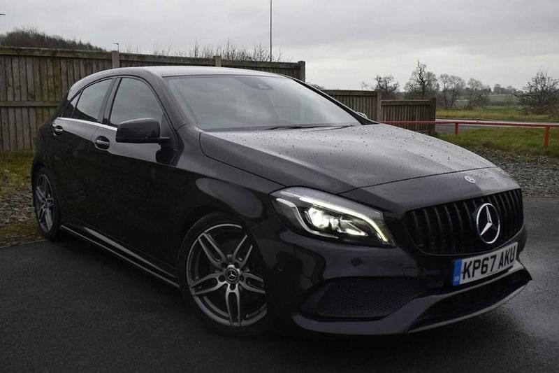 Used Mercedes A220 AMG line 177 HP (130 kW) 2017 Black Hatchback