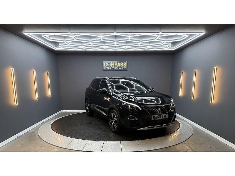 Used Peugeot 3008 GT-line 130 HP (95 kW) 2018 Black Hatchback