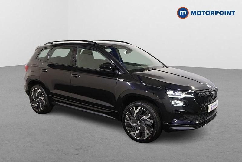 Black Used 2023 Skoda Karoq SportLine SUV | £26,299 (Fair price) - Image 1/4