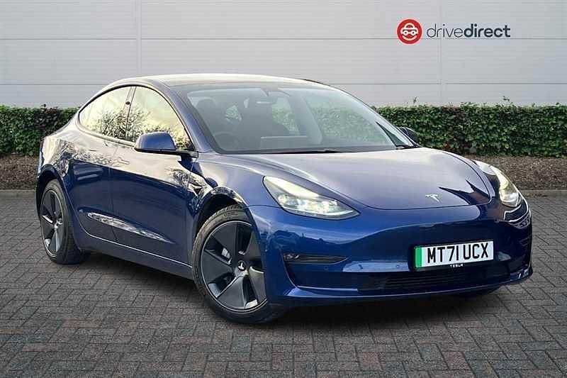 Blue Used 2021 Tesla Model 3 Long Range AWD Sedan | £19,929 (Fair price) - Image 1/4