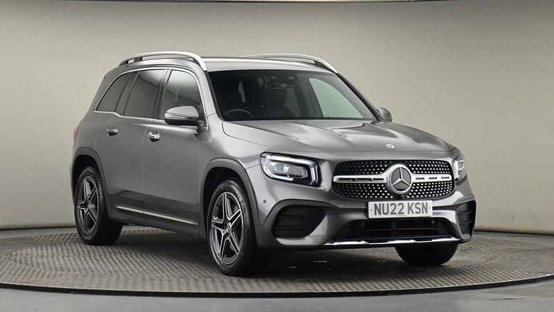 Mountain gray metallic finish Used 2022 Mercedes GLB220 AMG line SUV | £27,300 (Fair price) - Image 1/4
