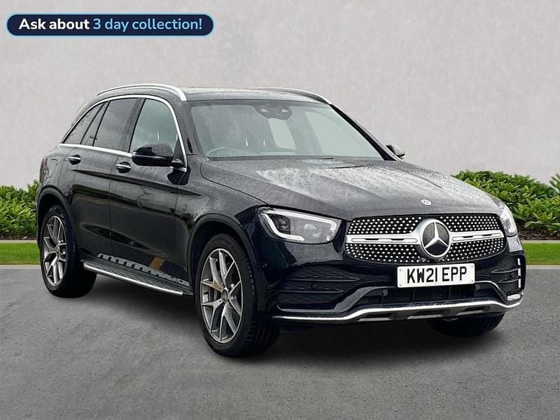 Black Used 2021 Mercedes GLC300 AMG Line Premium Estate | £31,499 (Fair price) - Image 1/4