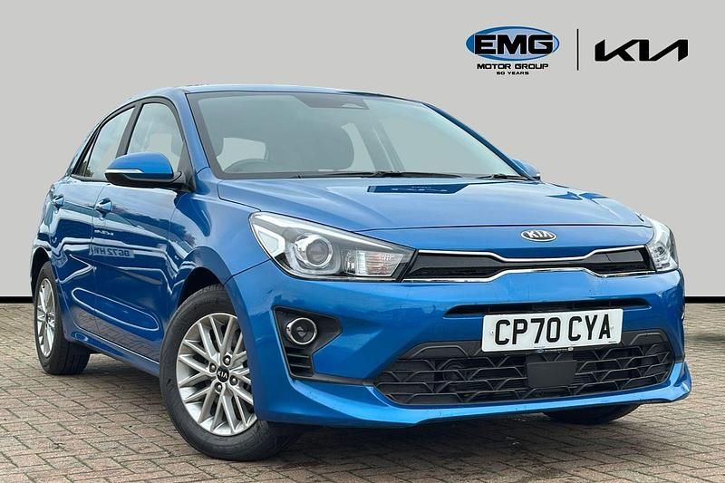 Azure blue Used 2020 Kia Rio Hatchback | £11,495 (Fair price) - Image 1/3