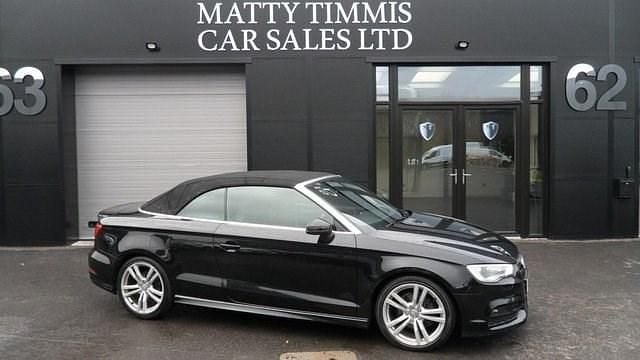 Used Audi Cabriolet S-Line 150 HP (110 kW) 2014 Black Cabriolet