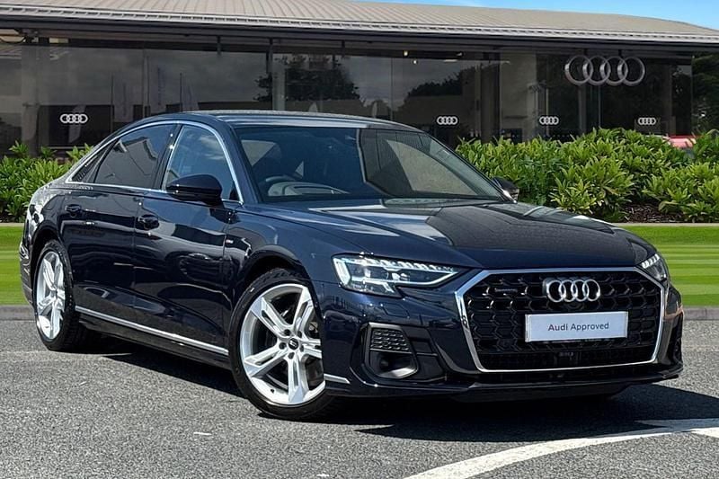 Blue Used 2024 Audi A8L S-Line Sedan | £50,950 - Image 1/4