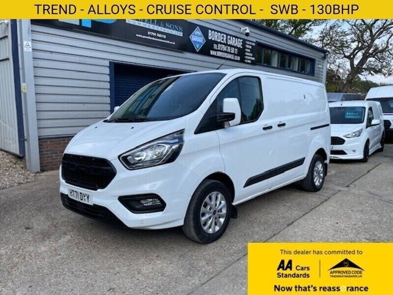 Frozen white (solid paint) Used 2021 Ford Transit Custom Trend | £13,990 (Super price) - Image 1/3