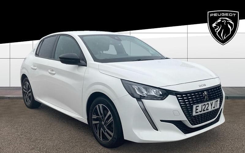 White Used 2022 Peugeot 208 Allure Premium Hatchback | £13,886 (Good price) - Image 1/4