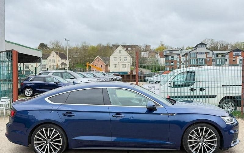 Used Audi A5 Sportback S-Line 190 HP (139 kW) 2018 Blue Hatchback