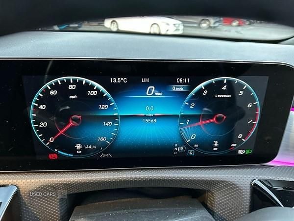 Used Mercedes CLA250 AMG Line Premium Plus 224 HP (164 kW) 2021 Blue Sedan