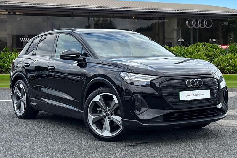 Black Used 2024 Audi Q4 e-tron Black Edition SUV | £31,690 (A bit pricey) - Image 1/4