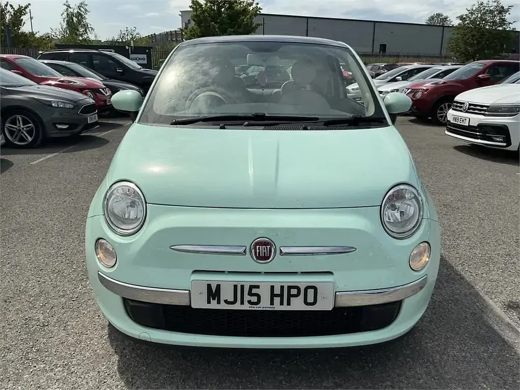 Used Fiat 500 Lounge 69 HP (50 kW) 2015 Green Hatchback