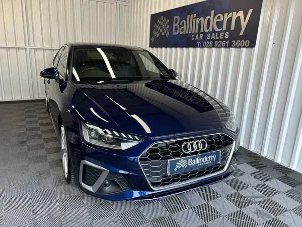 Used Audi A4 S-Line 160 HP (117 kW) 2021 Blue Sedan