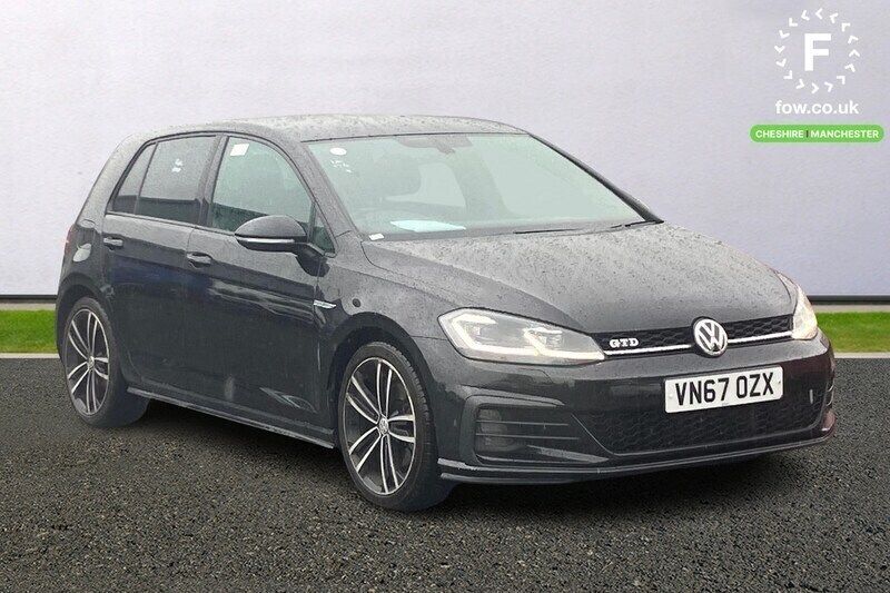 Black Used 2017 VW Golf VII GTD Hatchback | £16,399 (Fair price) - Image 1/4