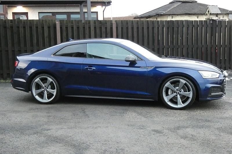 Used Audi A5 Black Edition 245 HP (180 kW) 2019 Blue Coupe