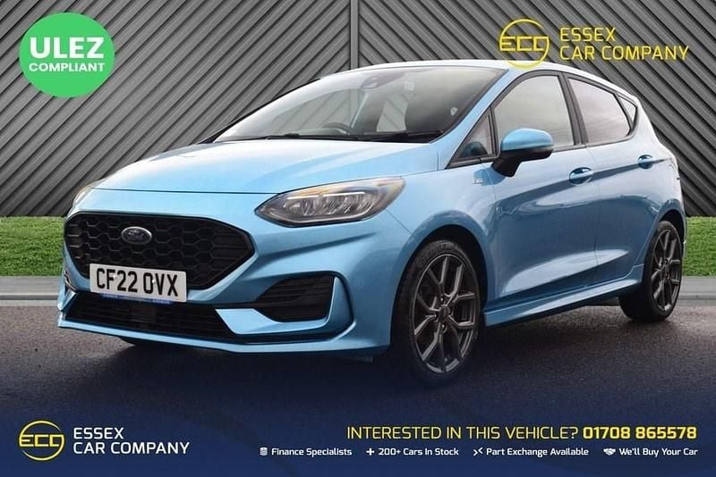 Used Ford Fiesta ST-Line 100 HP (73 kW) 2022 Blue Hatchback