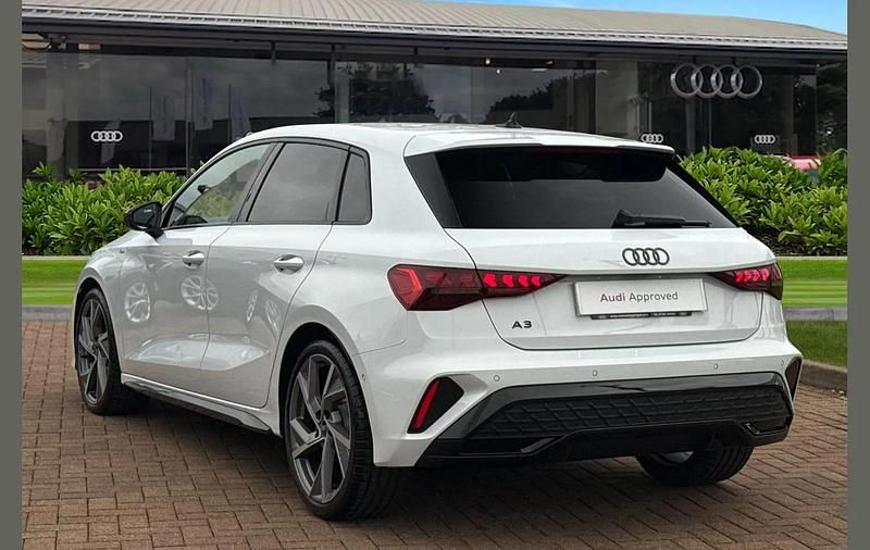 Used Audi A3 Black Edition 147 HP (108 kW) 2025 White Hatchback