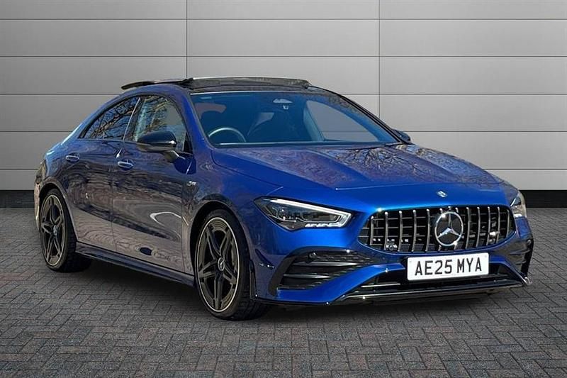 Used Mercedes CLA35 AMG Premium Plus 306 HP (225 kW) 2025 Spectral blue Sedan