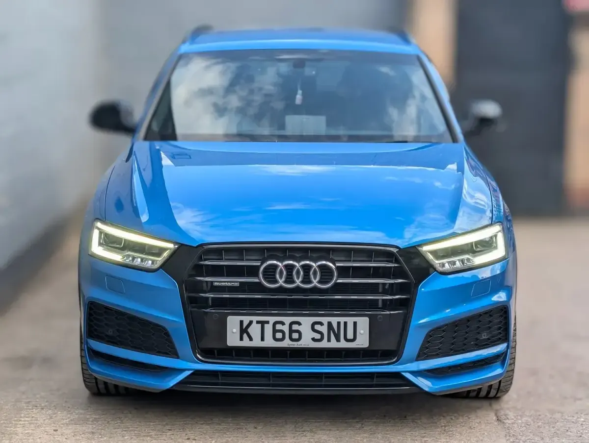 Used Audi Q3 Black Edition 150 HP (110 kW) 2017 Blue SUV