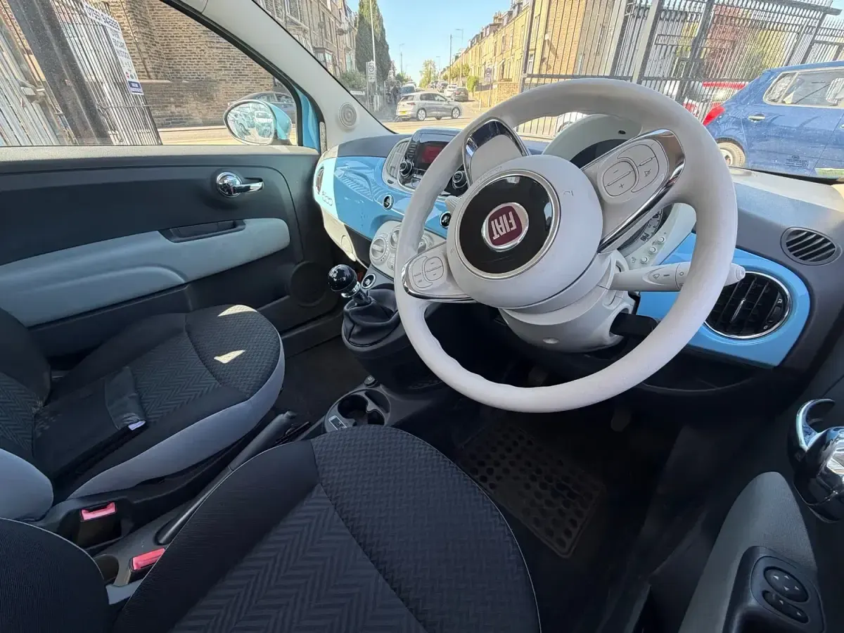 Used Fiat 500 Pop Star 69 HP (50 kW) 2016 Blue Hatchback
