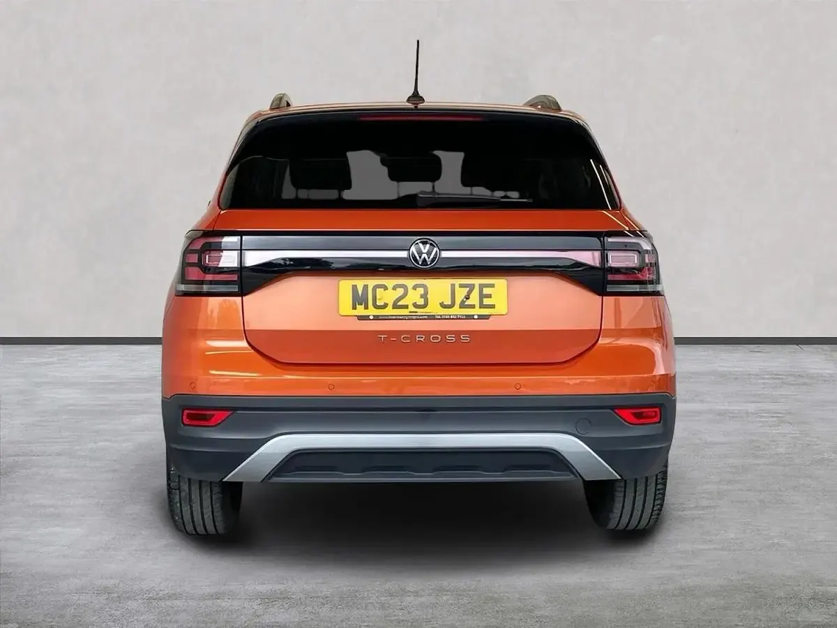 Used VW T-Cross Black Edition 110 HP (80 kW) 2023 Orange SUV